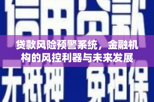 献县贷款风险预警系统，金融机构的风控利器与未来发展