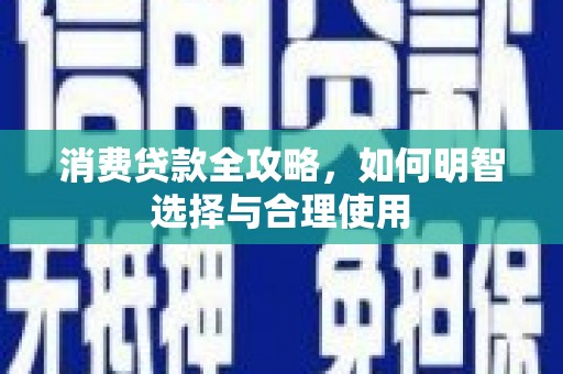 献县消费贷款全攻略，如何明智选择与合理使用