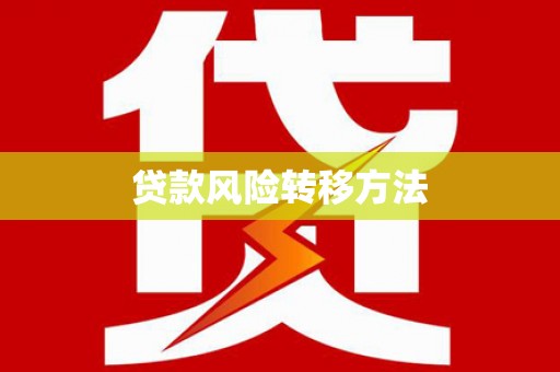 献县贷款风险转移方法