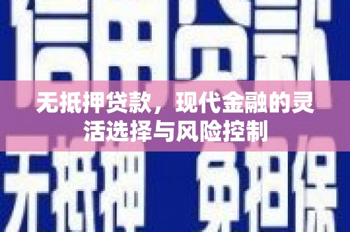献县无抵押贷款，现代金融的灵活选择与风险控制