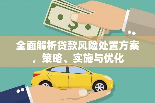 献县全面解析贷款风险处置方案，策略、实施与优化