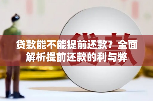 献县贷款能不能提前还款？全面解析提前还款的利与弊