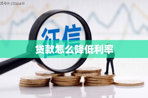 献县贷款怎么降低利率